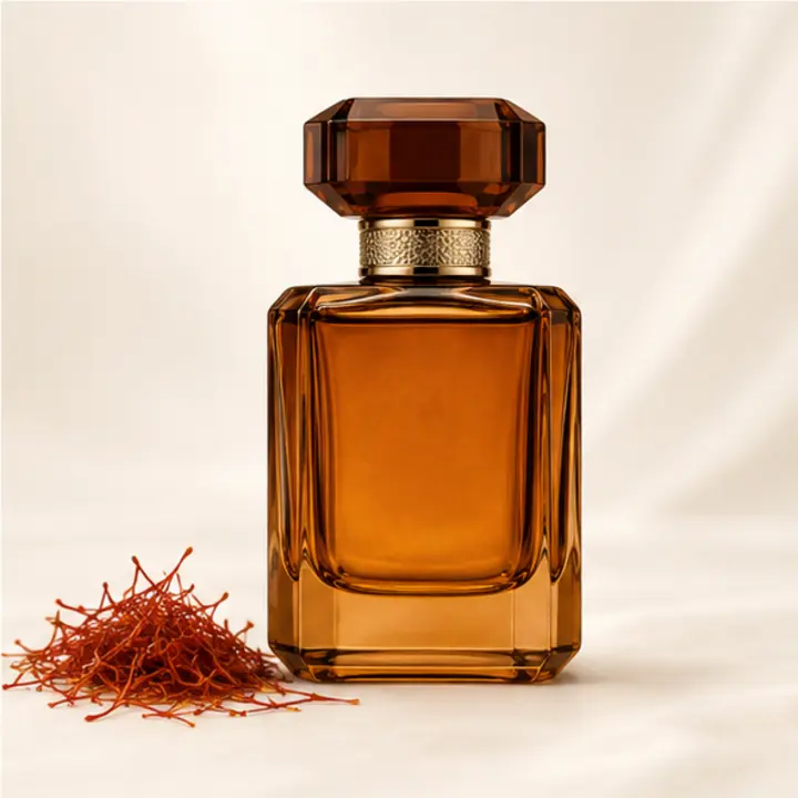 عطر رمال العنبري مع خيوط الزعفران